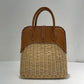 Hermes 2016 Picnic Bolide 25 Fauve Barenia & Osier Wicker Bag