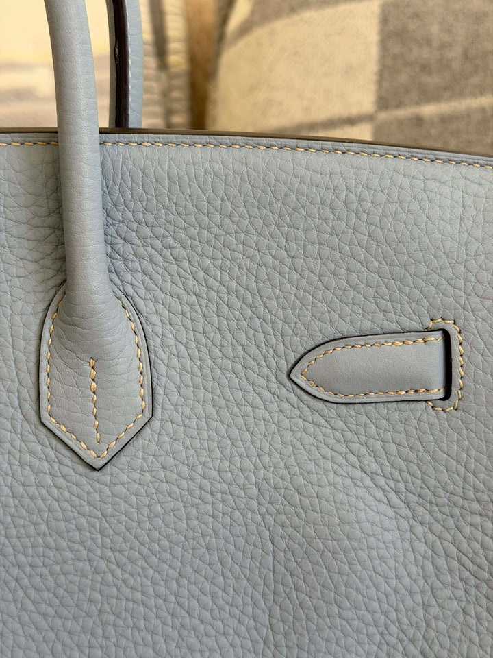 Hermès Birkin 35 Bleu Lin Togo Gold Hardware