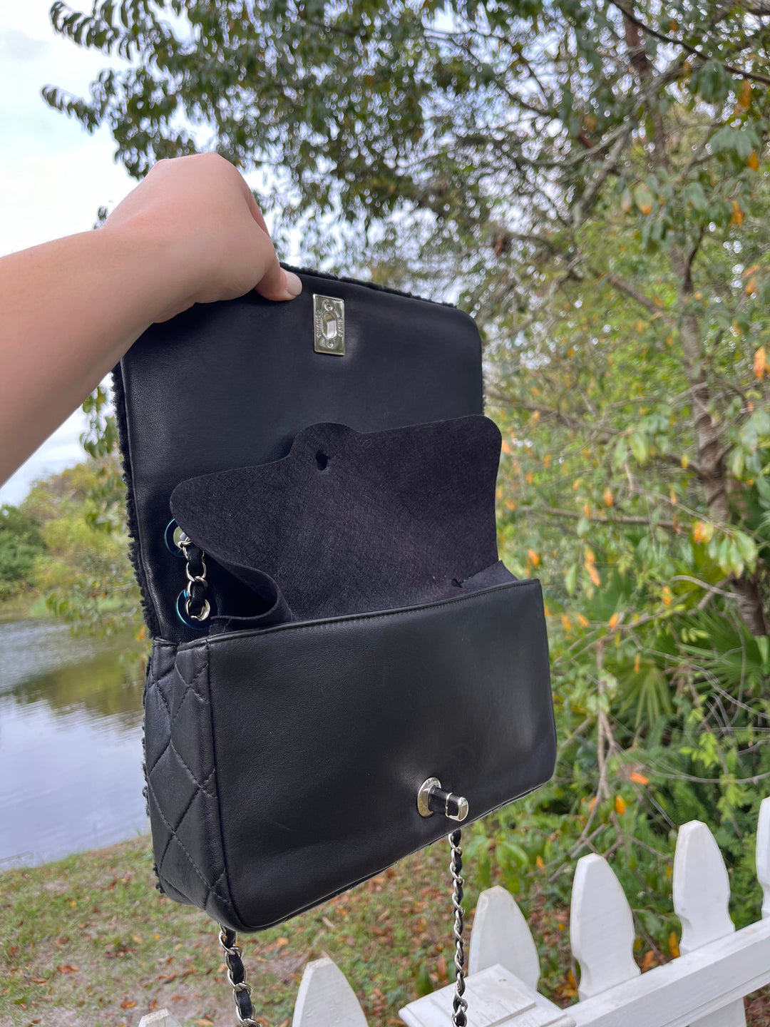 Chanel Supermarket Comic Medium Shearling Flap Bag