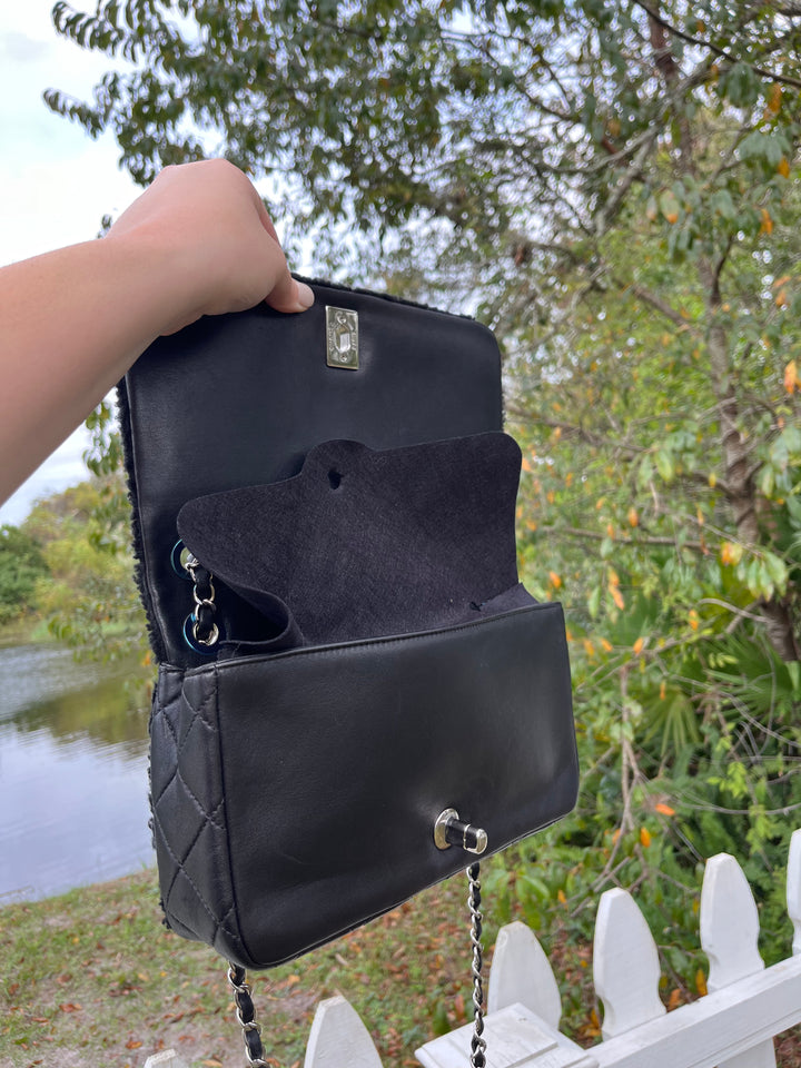 Chanel Supermarket Comic Medium Shearling Flap Bag