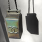 Chanel Runway Iridescent Silver Lambskin Lait De Coco Milk Carton Bag