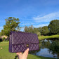 Chanel Purple Medium Vintage Caviar Classic Flap