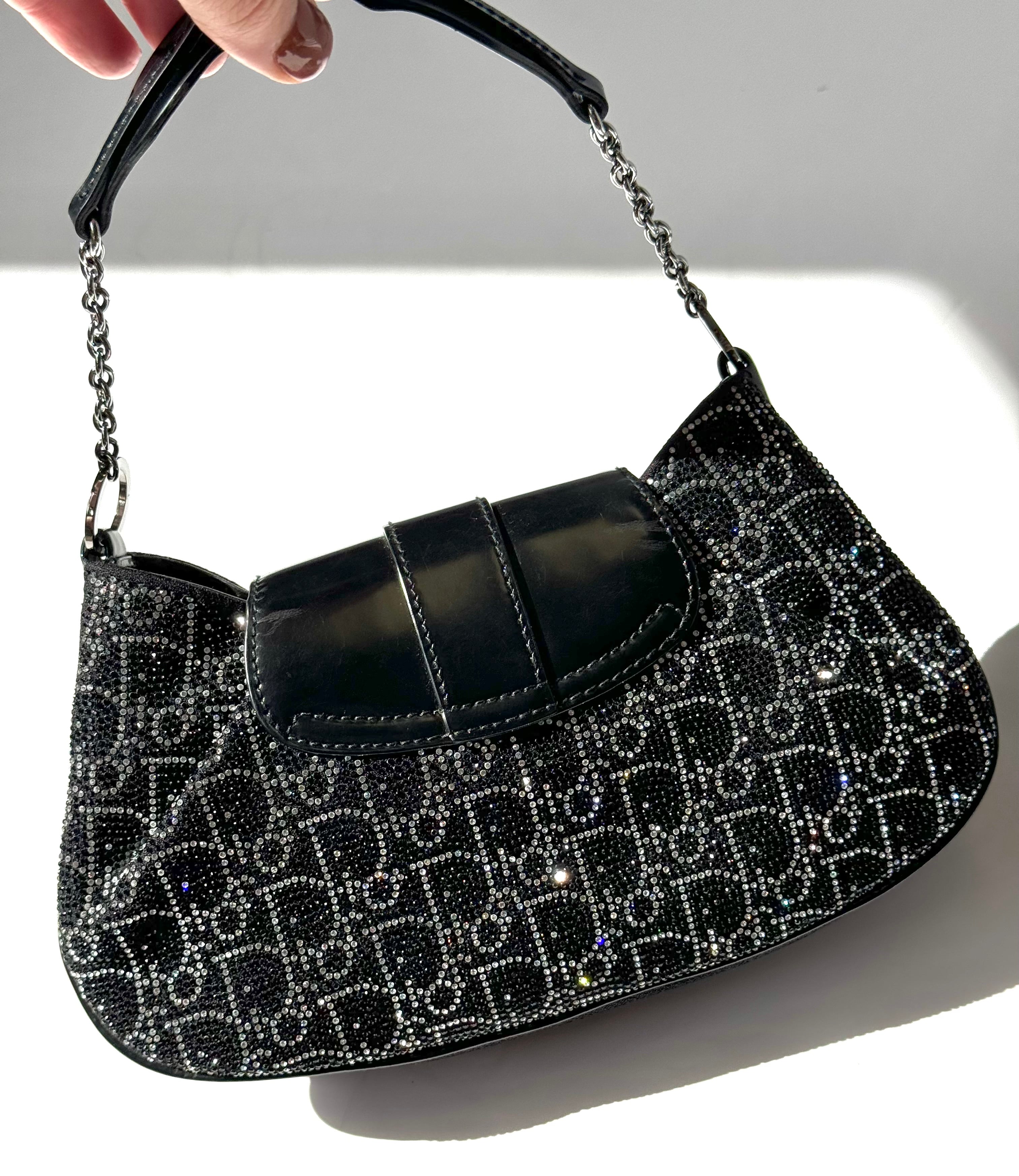 Dior 2003 Limited Edition Crystal Shoulder Bag – Its A Luv Story