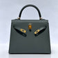 Hermes Vert Amande Epsom Kelly 25 Sellier