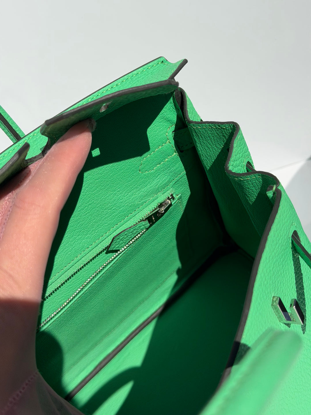 Hermès Birkin 25 Vert Comics Togo Palladium Hardware 2023