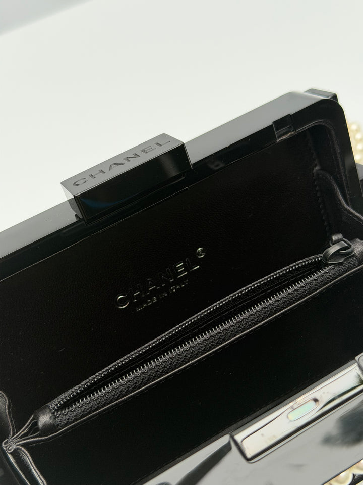 Chanel Pearl Plexiglass Lego Minaudiere