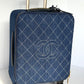 Chanel 20C Blue Quilted Denim & Leather Trolly