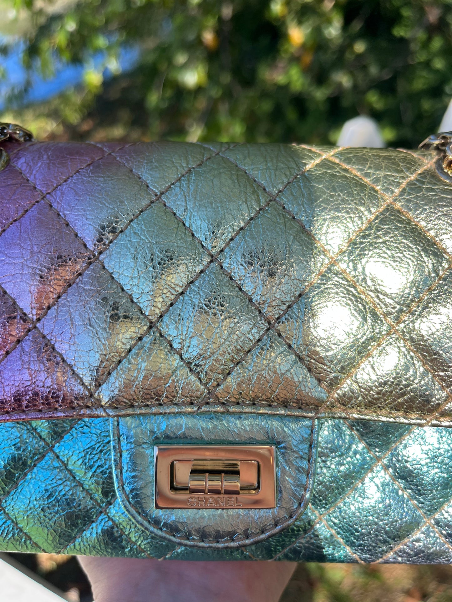 Chanel Rainbow Reissue 2.55 Mini Metallic Flap Bag