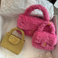 Chanel RARE 1998 Gold Silk Woven Mini Kelly