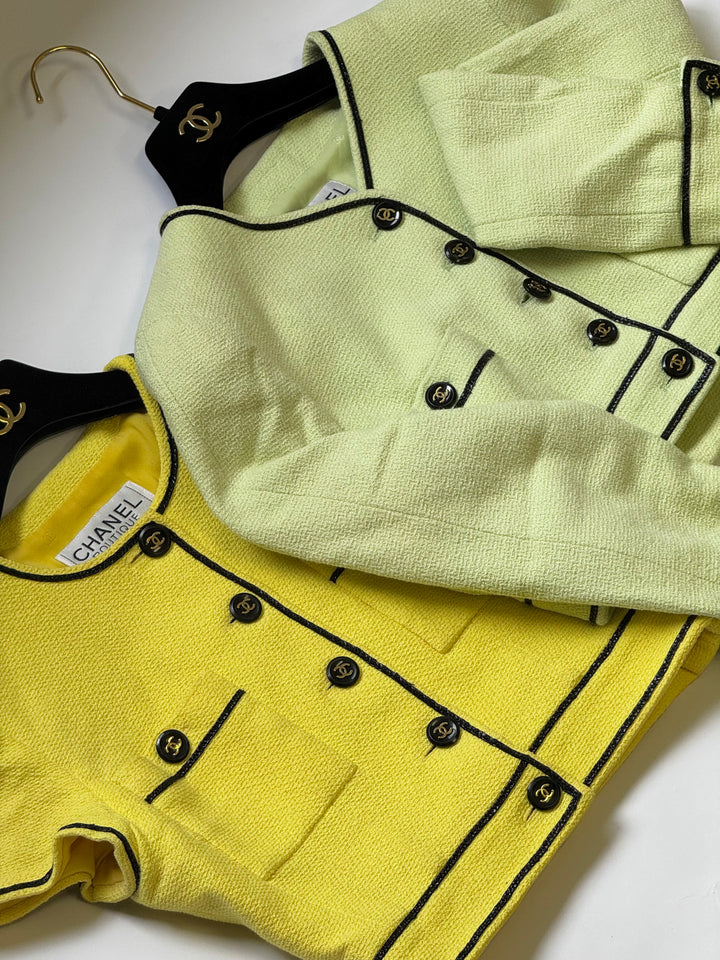 Chanel 95P Green Barbie Cropped Jacket