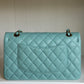 Chanel 20C Tiffany Blue Medium Caviar Flap Bag