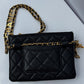 Chanel Black Shiny Caviar Pick Me Up Belt Bag
