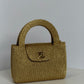 Chanel RARE 1998 Gold Silk Woven Mini Kelly