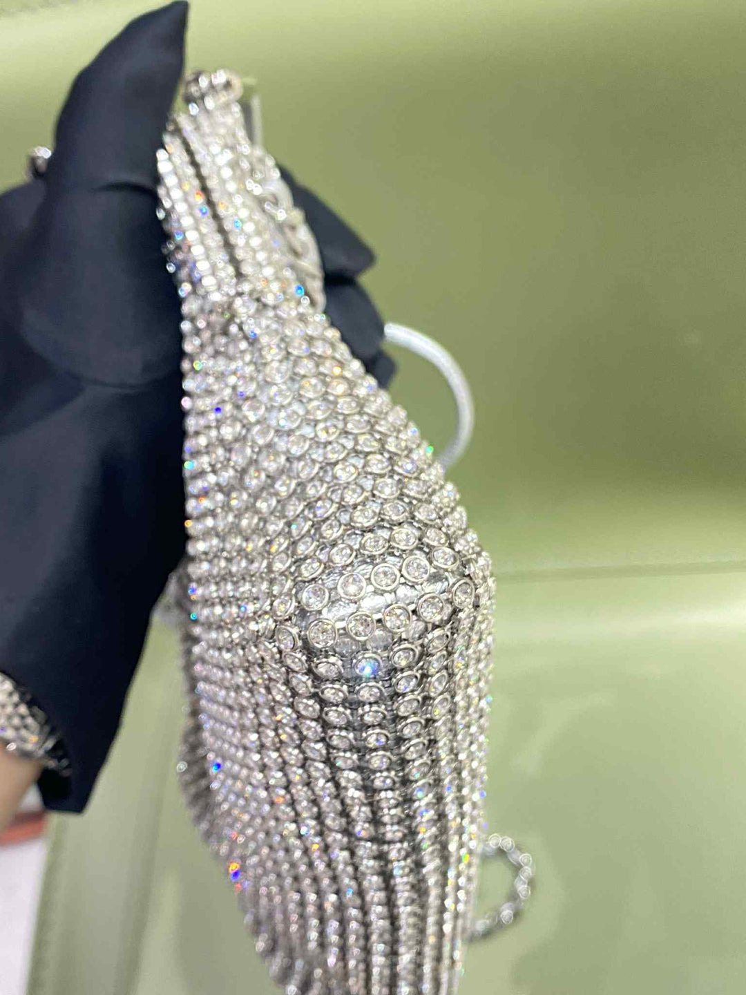 Chanel Crystal Embellished Metallic Mini 22