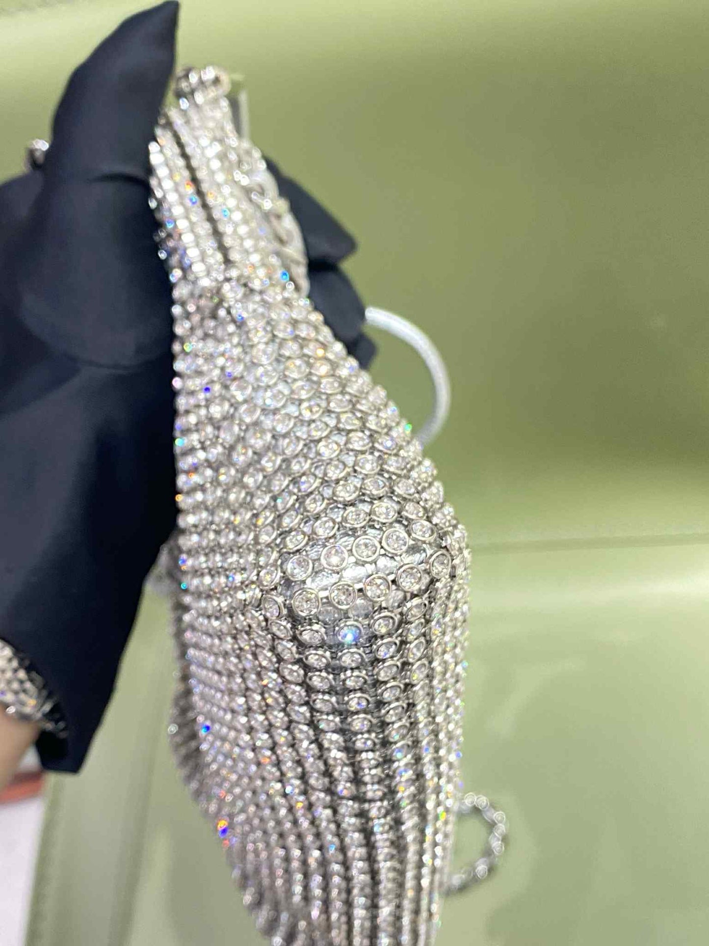 Chanel Crystal Embellished Metallic Mini 22
