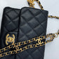 Chanel Black Shiny Caviar Pick Me Up Belt Bag