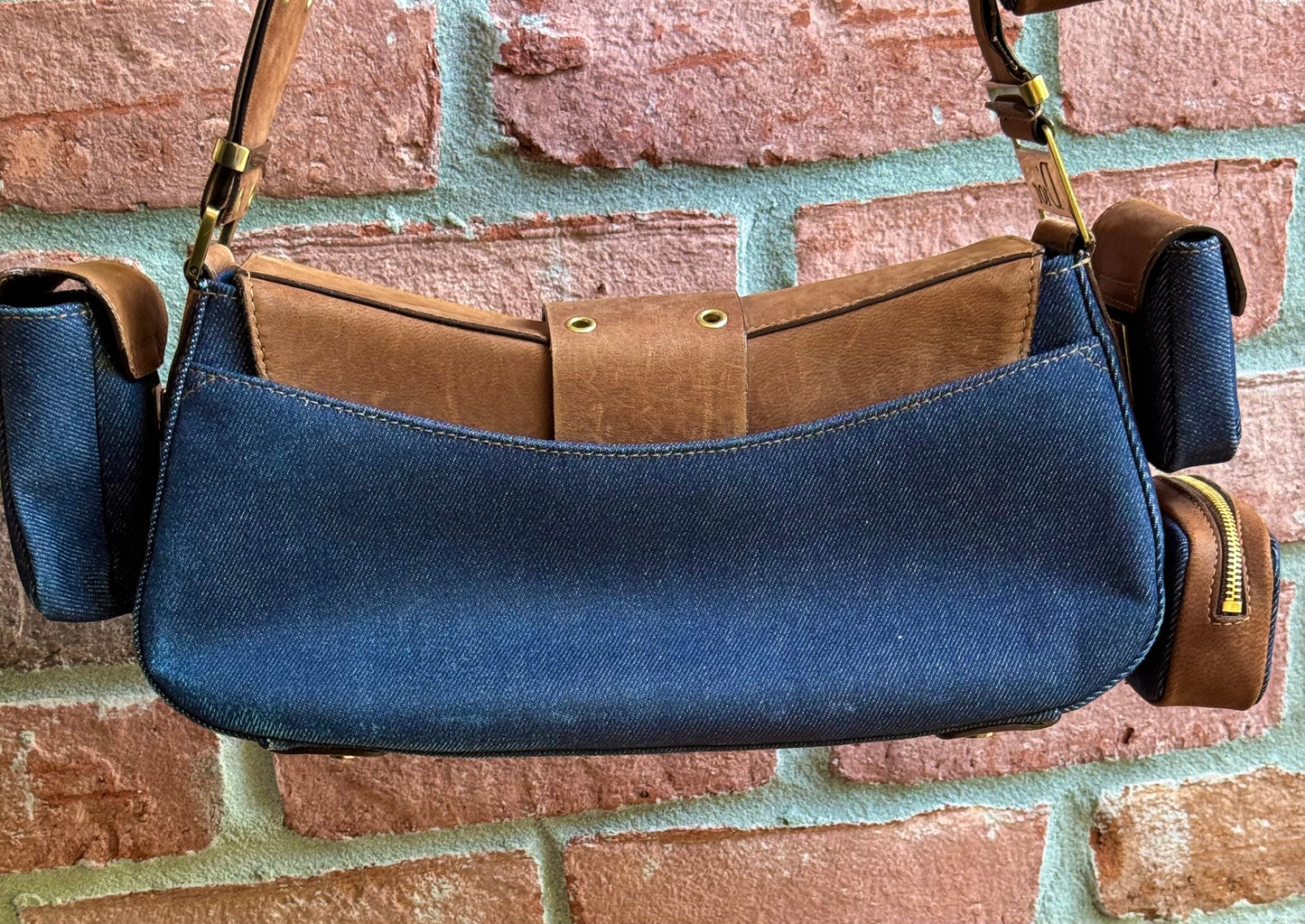 Dior Denim Street Chic Shoulder Bag