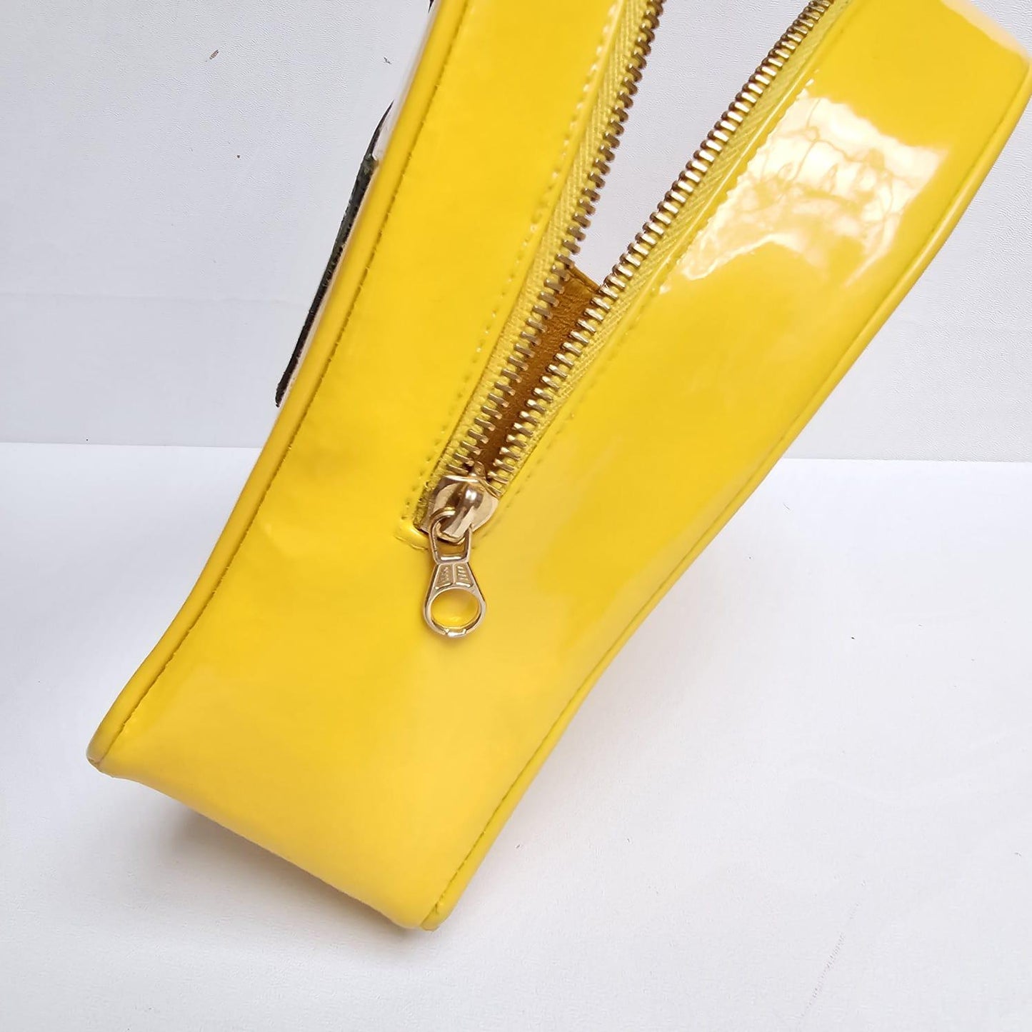 Chanel 1995 CC Yellow Heart Vanity Bag