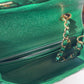 Chanel 18S Emerald Green Caviar Mini Flap Bag