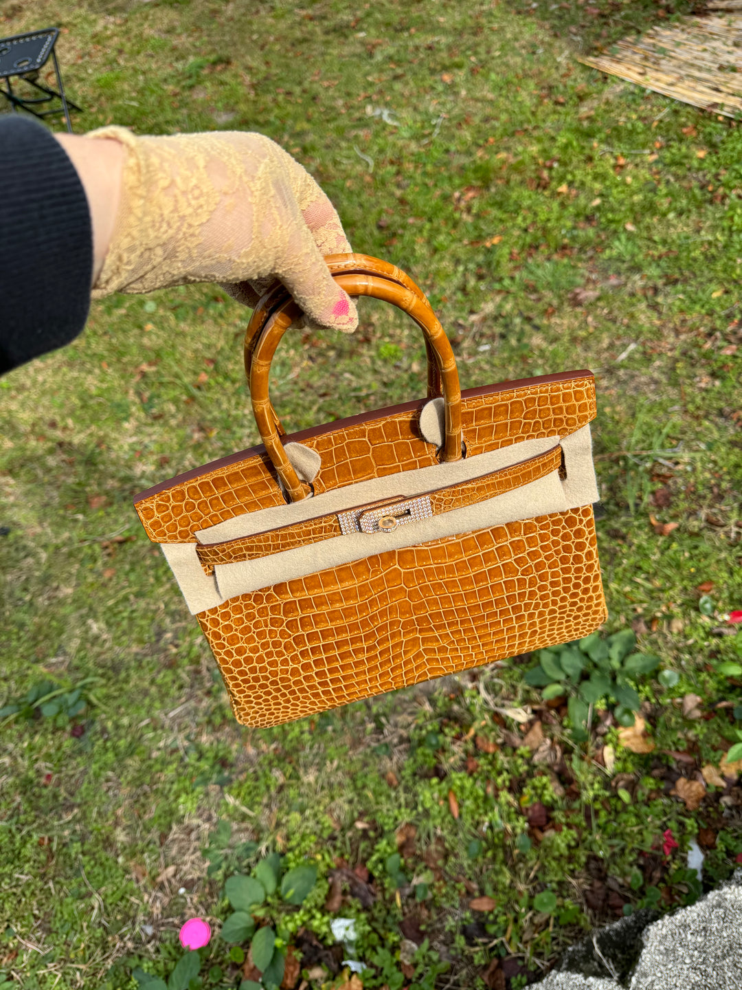 Hermes Crocodile Diamond Birkin 30
