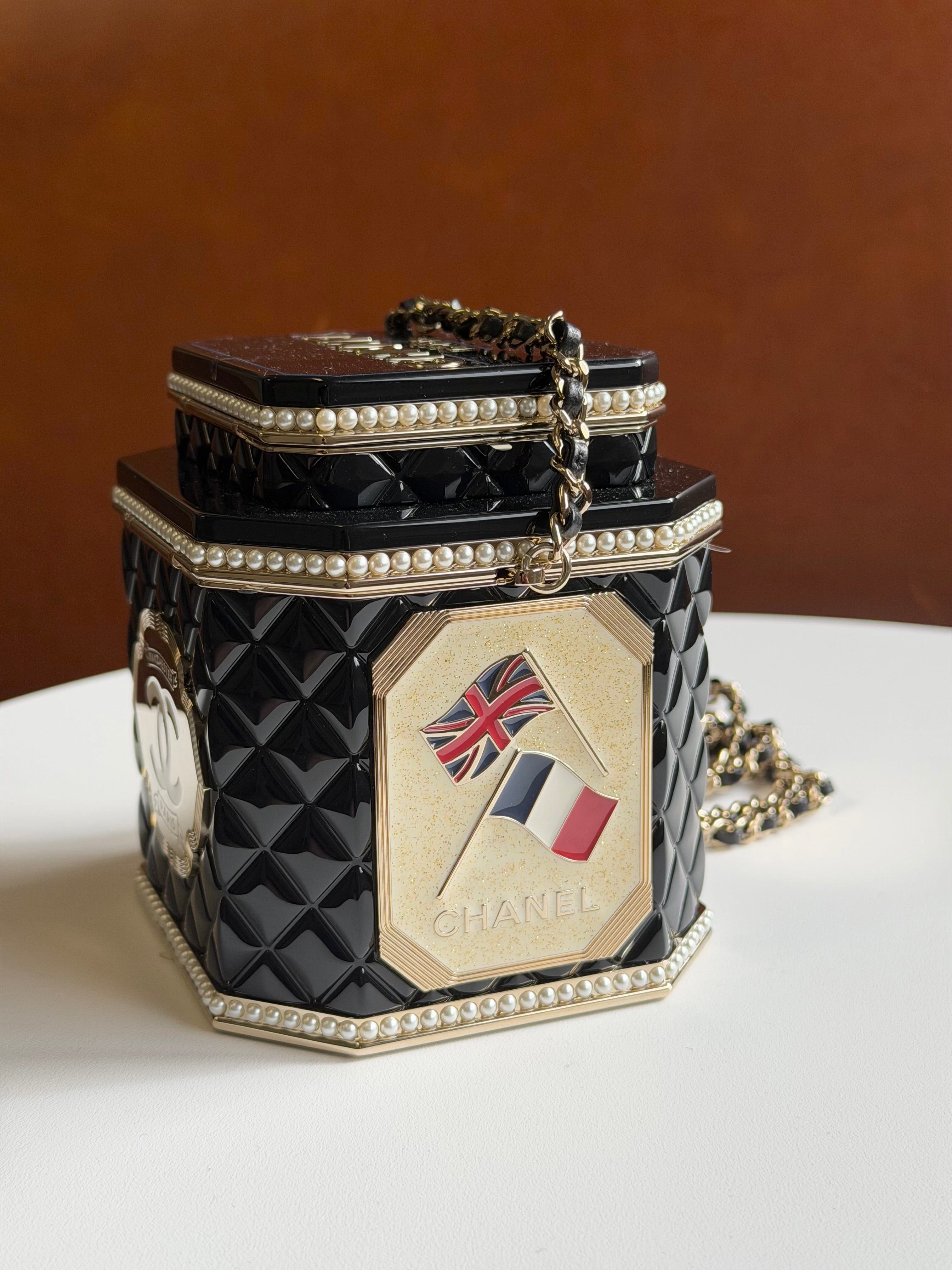 Chanel 2024 Paris Manchester Tea Box Minaudière – Its A Luv Story