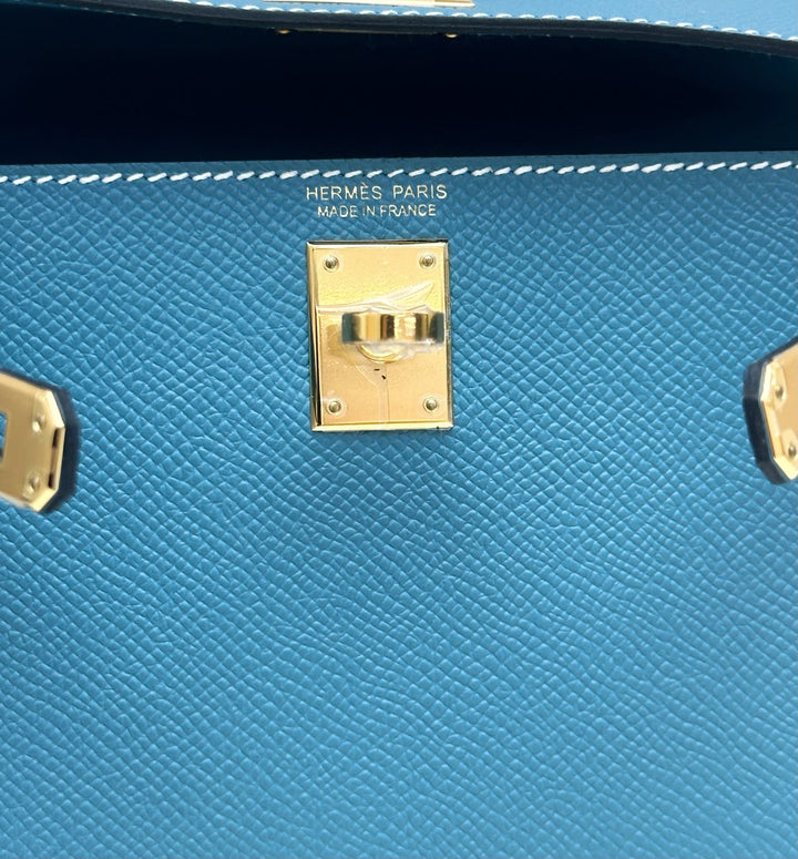 Hermès Mini Kelly Sellier 20 New Blue Jean Epsom Gold Hardware 2026