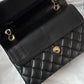 Chanel Small Black Lambskin Classic Flap Bag + GHW