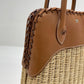 Hermes 2016 Picnic Bolide 25 Fauve Barenia & Osier Wicker Bag
