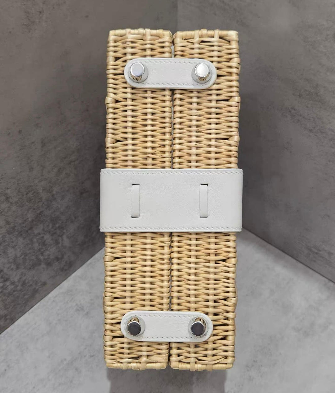 Hermes New White Mini Kelly Picnic