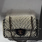 Chanel 19S Pearl Embellished Mini Rectangular Flap Bag