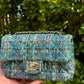 Chanel 19A Blue Egypt Tweed Mini Flap