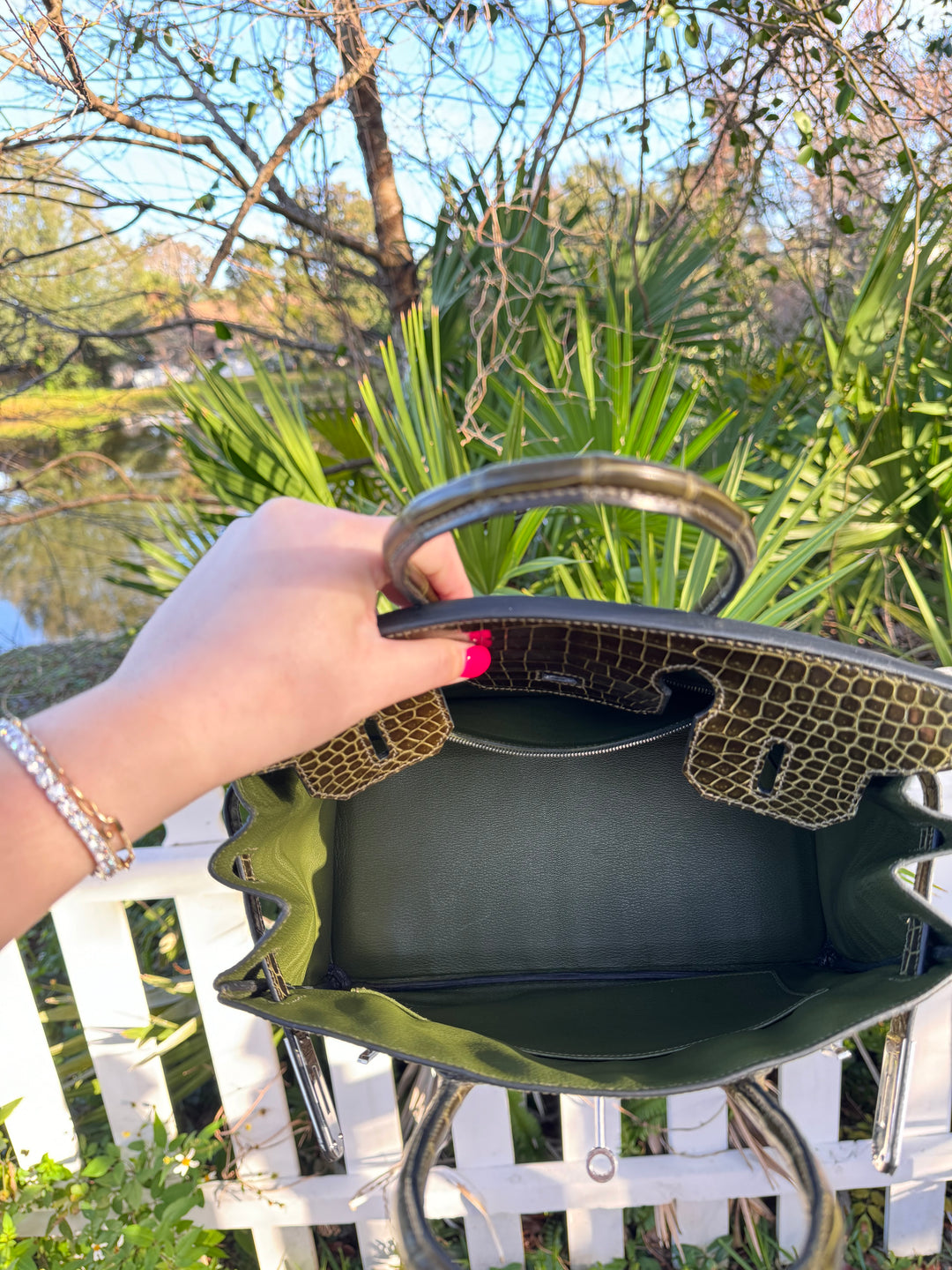 Hermes Crocodile Diamond Birkin 30