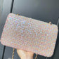 Chanel 1992 Medium Pink Sequin Flap Bag