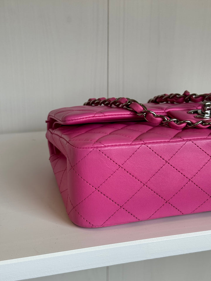 Chanel 21S Pink Neon Lambskin Medium Flap Bag