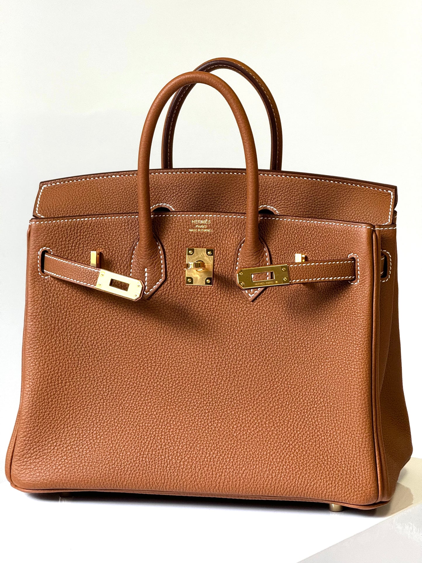 Hermes Gold Gold Togo Birkin 25