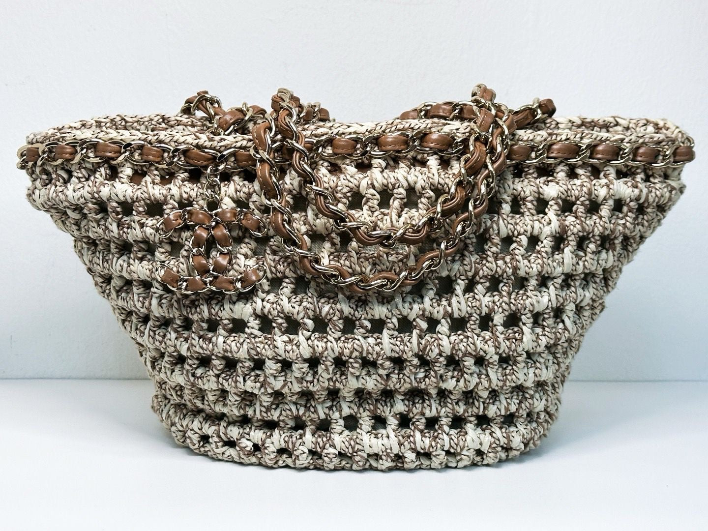 Chanel Small Crochet Shopping Tote