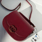Chanel 17B Small Burgundy Coco Curve Messenger Flap Bag