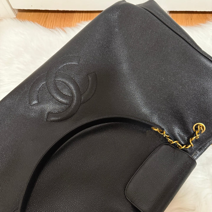 Chanel Rare Vintage Caviar XL Supermodel Tote