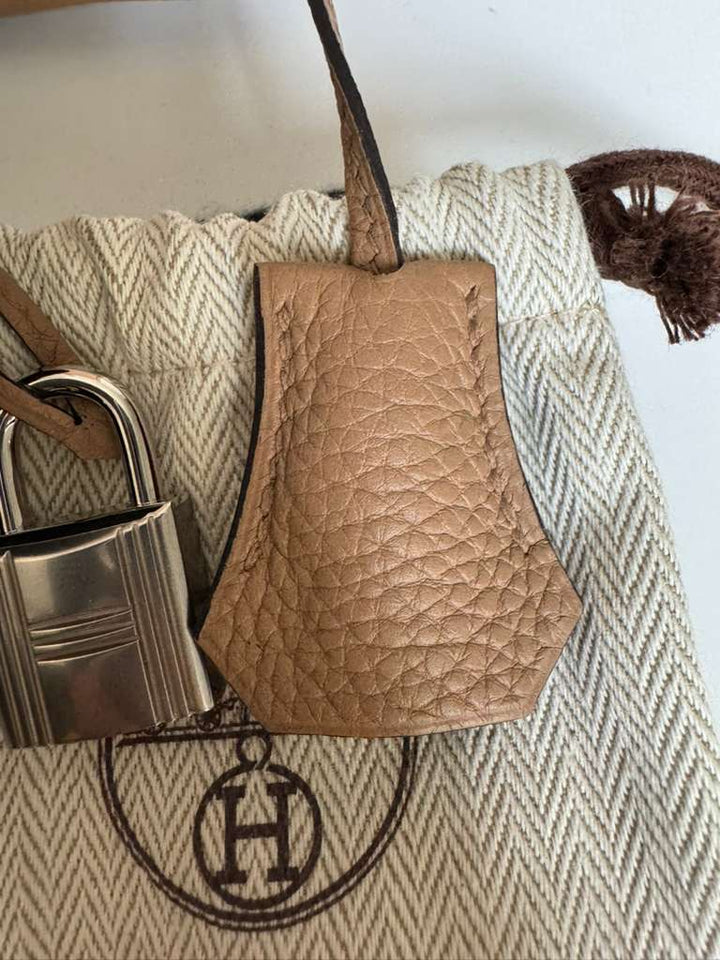 Hermes Chai Togo Birkin 25 Palladium Hardware
