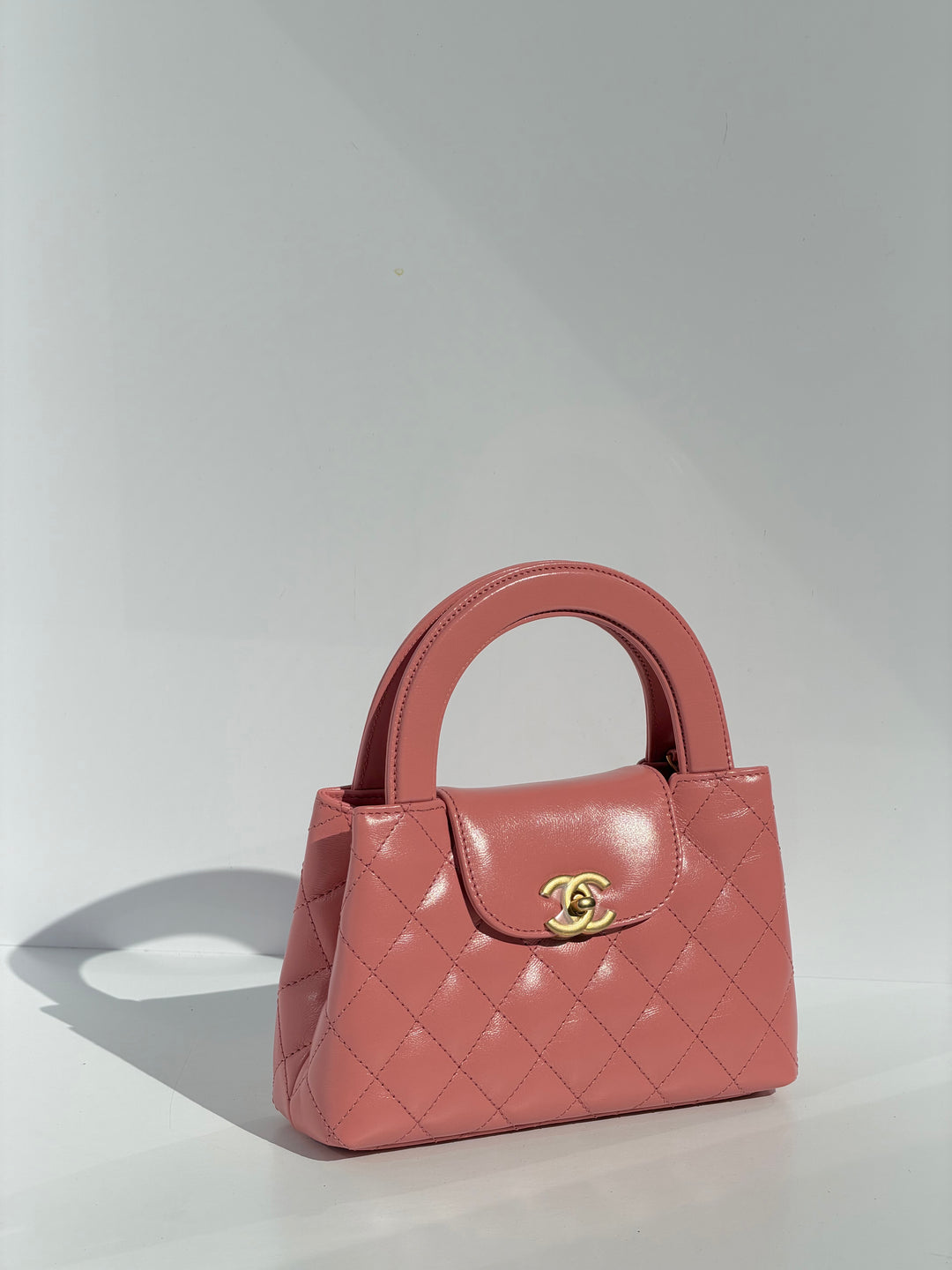 Chanel 23K Pink Aged Calfskin Mini Kelly