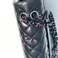 Chanel 2011 Black Ladybug Medium Lambskin Flap Bag