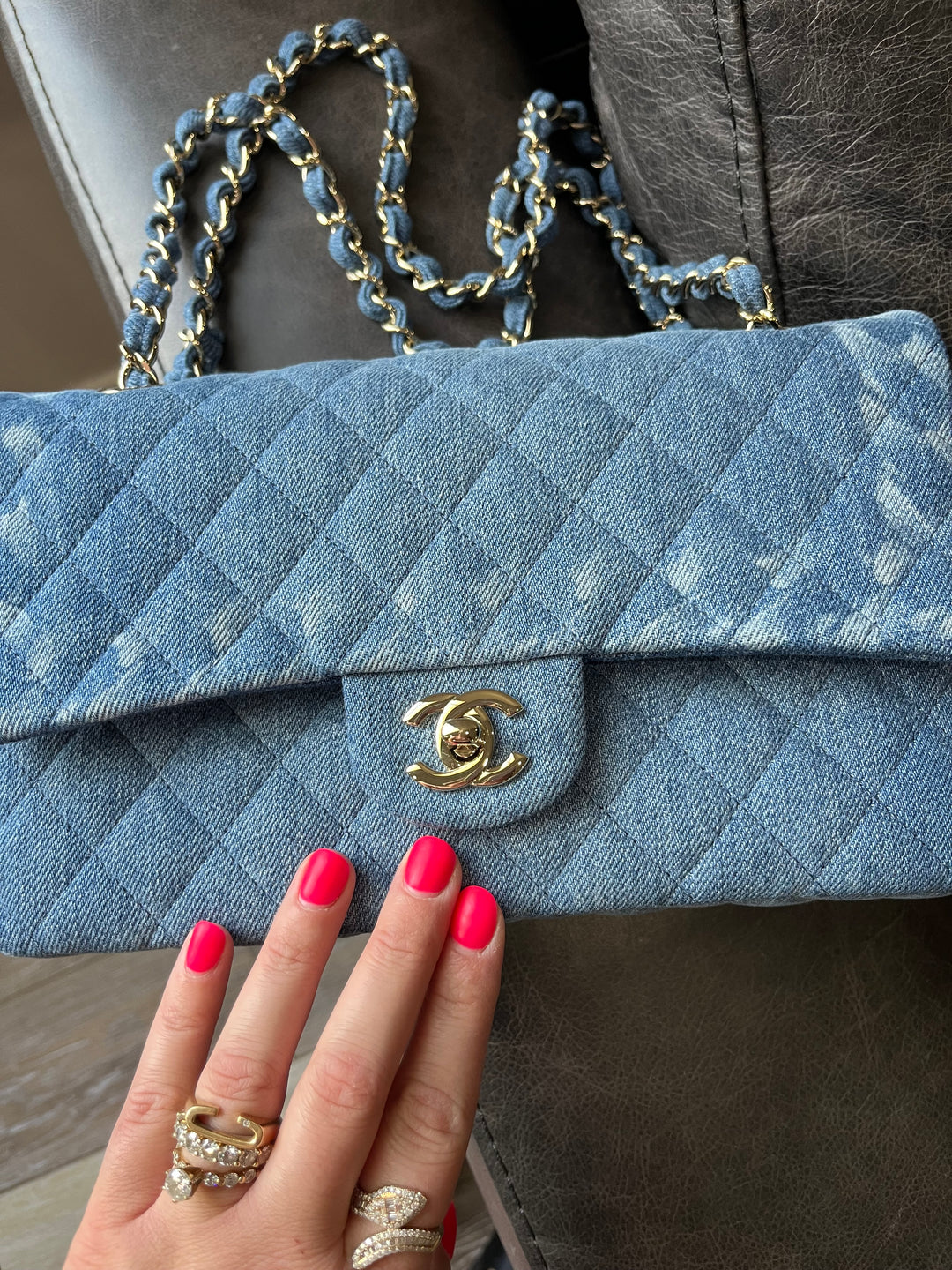 Chanel Denim Medium Classic Flap Bag