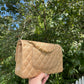 Chanel Gold Metallic Medium Caviar Double Flap Bag