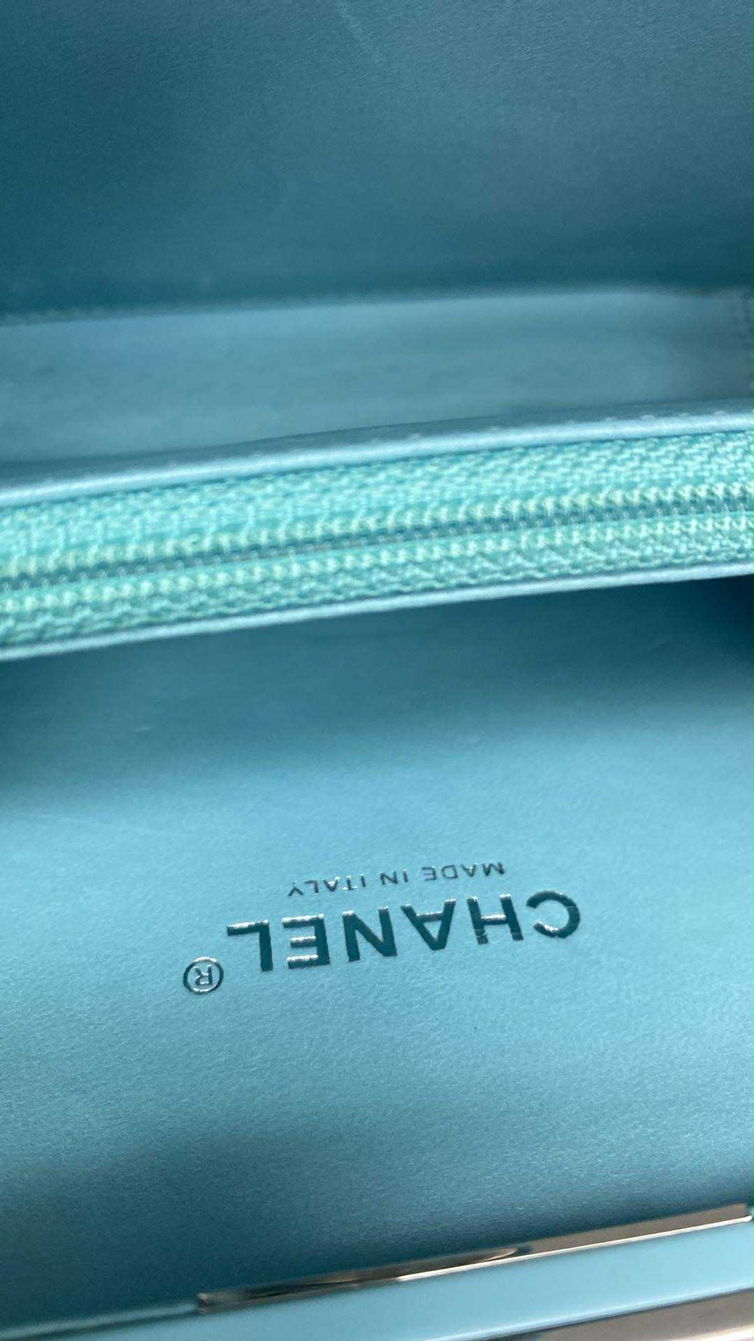 Chanel Baby Blue Plexiglass Lego Minaudiere