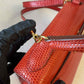 Hermes Vintage Red Lizard Kelly Sellier 20