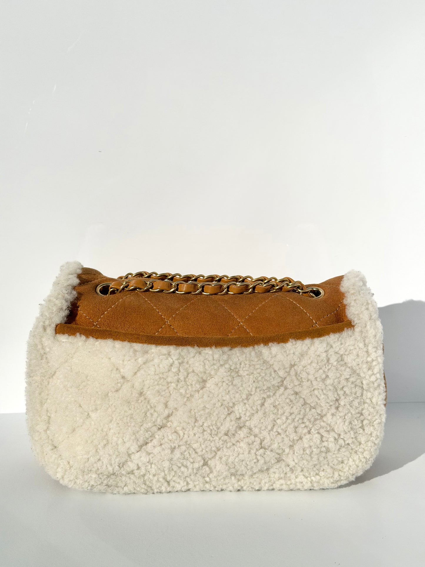 Chanel Medium Shearling Coco Neige Flap