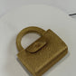 Chanel RARE 1998 Gold Silk Woven Mini Kelly