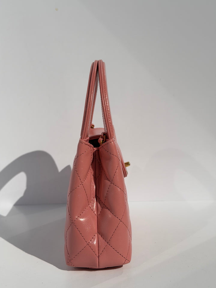 Chanel 23K Pink Aged Calfskin Mini Kelly