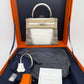 Hermes 2023 Matte Niloticus Diamond Crocodile Himalaya Kelly Retourne 25