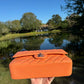 Chanel 21S Orange Neon Lambskin Medium Flap Bag